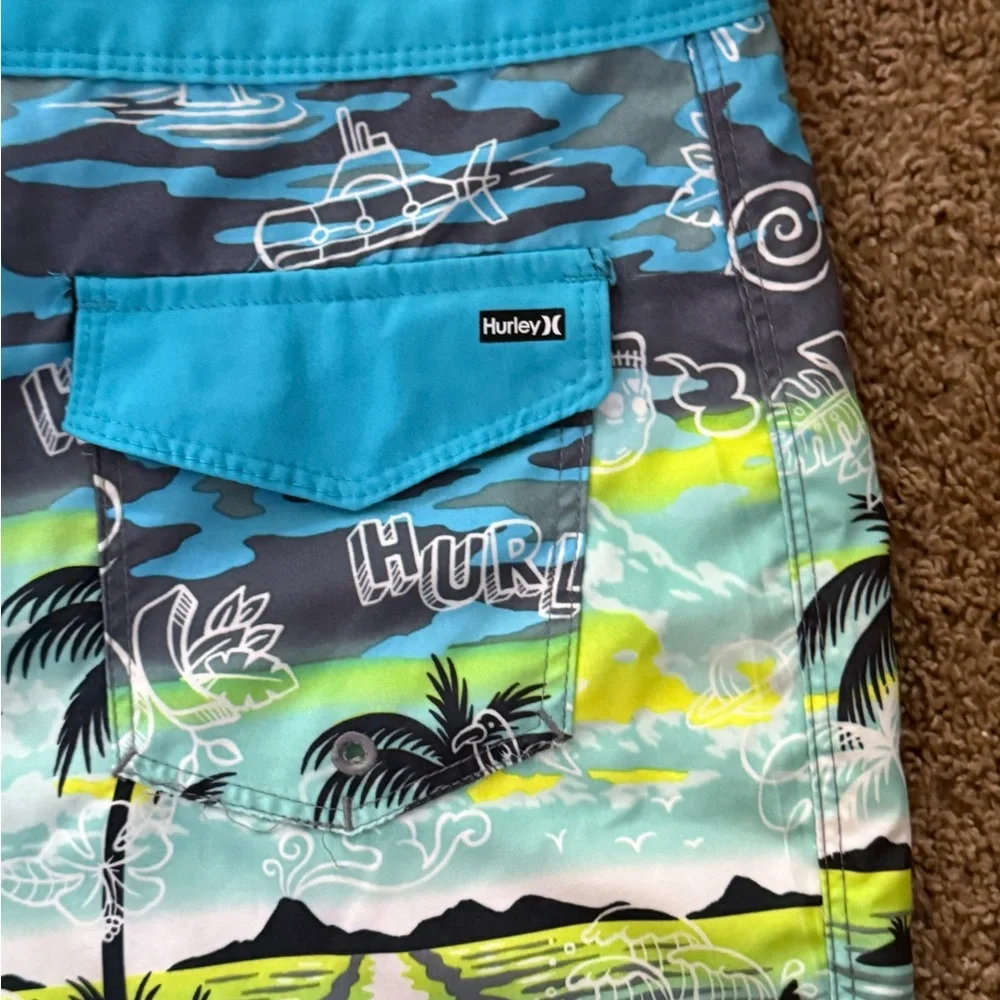 Hurley Tropical Print Swim Shorts